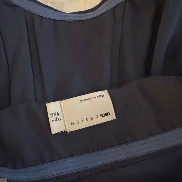 ASOS Blue Strapless Ruched Gown - Picture 4 of 4